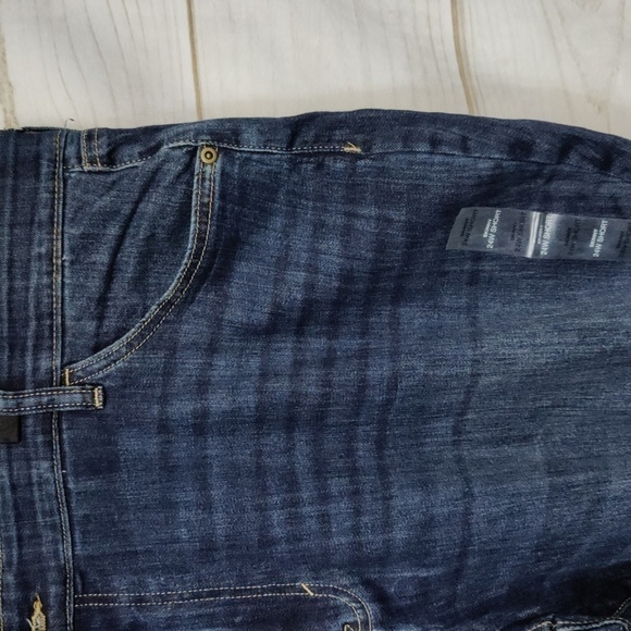 Sonoma Dark Wash Distressed Ankle Skinny Jeans, Size 24W Short - Picture 5 of 15